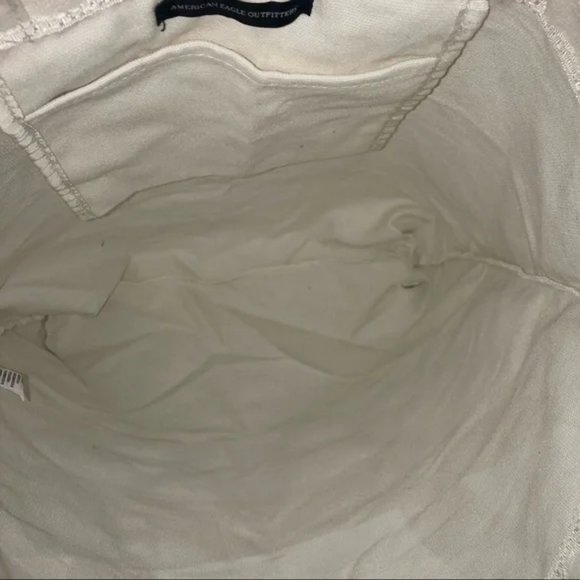 American Eagle Outfitters Ivory Canvas Tote Bag - Picture 9 of 12